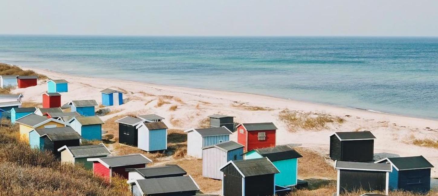 Tisvildeleje strandhutten, vakantie aan zee, Denemarken