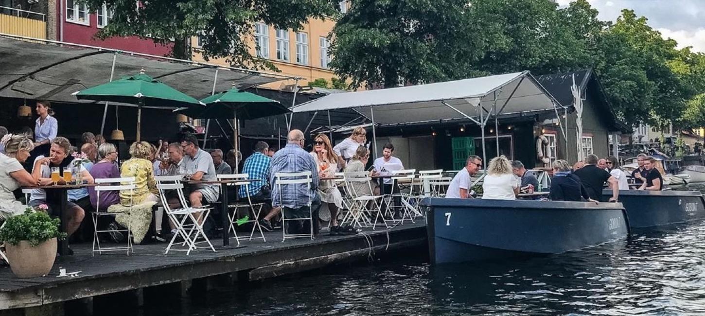 Christianshavn Boat Rental and Cafe in Copenhagen is popular all year
