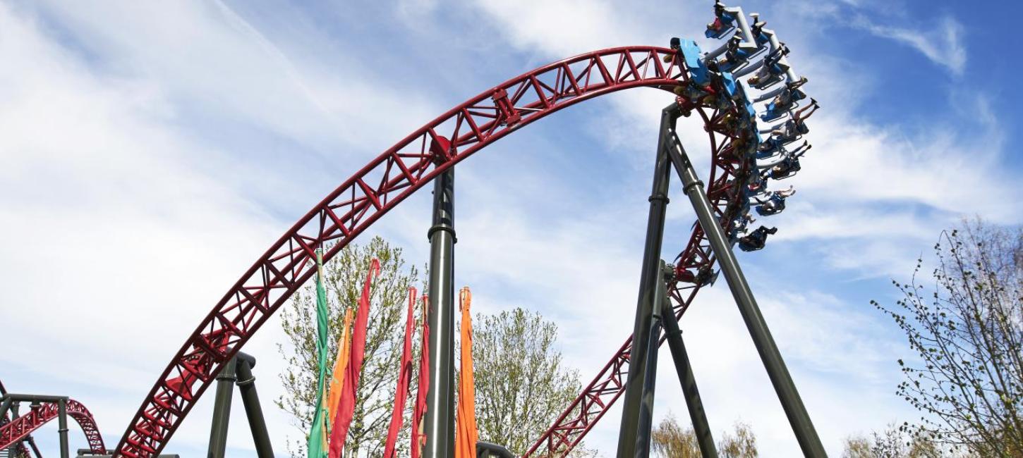 DrageKongen rollercoaster at amusement park Djurs Sommerland, Aarhus Region