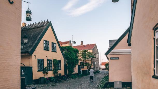The iconic yellow houses in Dragør