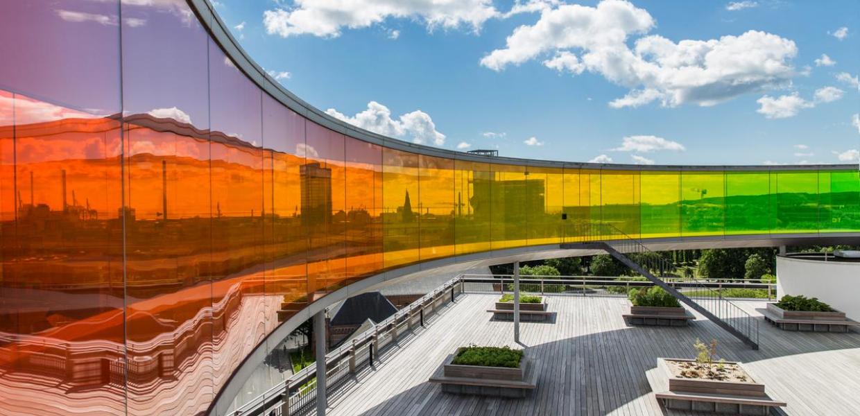 Your rainbow panorama, 2011, Olafur Eliasson ARoS Aarhus Kunstmuseum Photo Anders Trærup, Aarhus media center