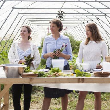 A group cooking event at Herthadalen, Copenhagen Countryside, in Denmark