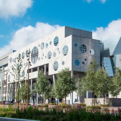 Musikkens Hus, a piece of modern architecture in Aalborg, Denmark
