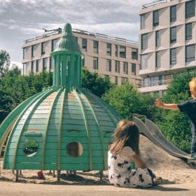 Playground in Fælledparken, Copenhagen