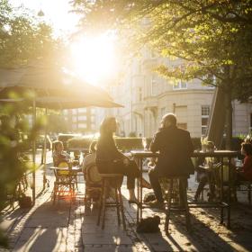Østerbro is filled with squares where locals meet up for drinks and a bite to eat