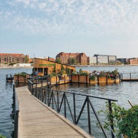 The sustainable and floating Green Island in Copenhagen harbour