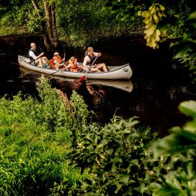 Kanufahren in Nortjütland an der Dänischen Nordsee