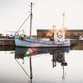 Fiskerbåd i Hasle Havn på Bornholm