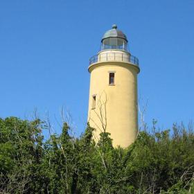 Sejerø Lighthouse on island in West Zealand, Denmark